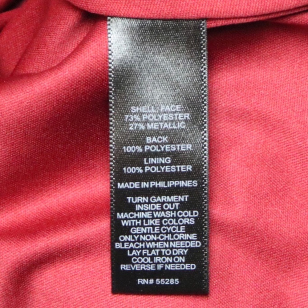 EXPRESS Metallic Valentine’s Day Cutout Dress Red - Picture 5 of 5